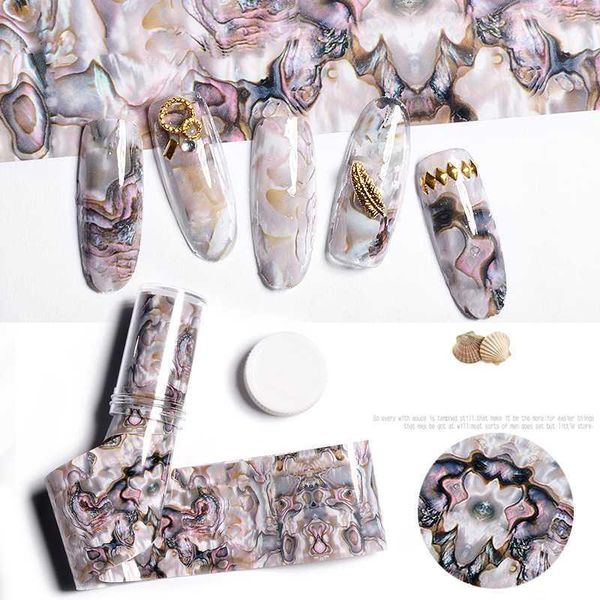1 roll 4*120cm ocean style shell abalone pattern nail foils gradient marble design art thermal transfer foil diy1, Black
1 roll 4*120cm ocean style shell abalone pattern nail foils gradient marble design art thermal transfer foil diy1, Black