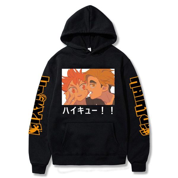 men's hoodies & sweatshirts japanese anime haikyuu hinata shoyo karasuno hoodie men sweatshirt volleyball pullover coat harajuku cloth, Black
men's hoodies & sweatshirts japanese anime haikyuu hinata shoyo karasuno hoodie men sweatshirt volleyball pullover coat harajuku cloth, Black