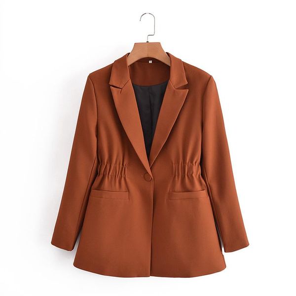 women's jackets women 2022 fashion slim fit with elastic waist design blazer coat vintage long sleeve pockets outerwear streetwear, Black;brown
women's jackets women 2022 fashion slim fit with elastic waist design blazer coat vintage long sleeve pockets outerwear streetwear, Black;brown