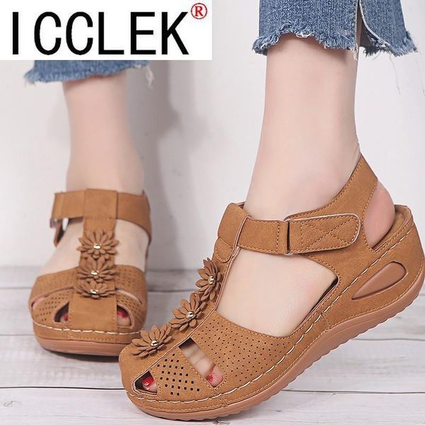 summer soft-soled baotou hook and loop women's shoes plus size wedge heel anti-slip sports casual mother women sandals, Black
summer soft-soled baotou hook and loop women's shoes plus size wedge heel anti-slip sports casual mother women sandals, Black