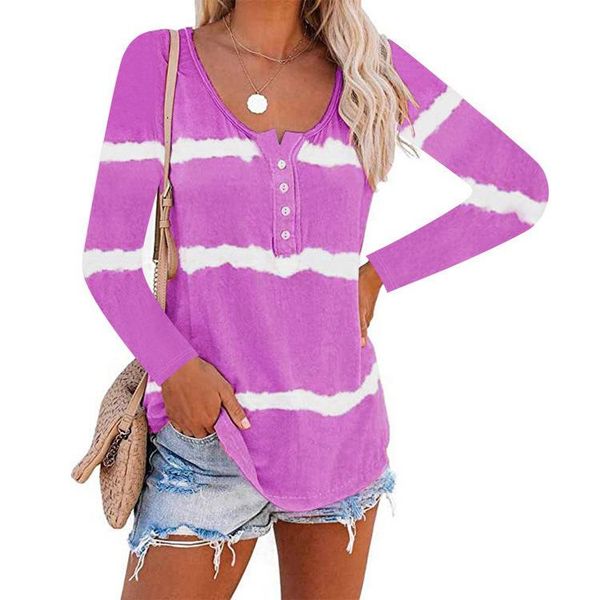 women's t-shirt 2021 autumn fashion women tie-dye printing buttons long-sleeved female v-neck clothes ladies elegent t-shirts, White
women's t-shirt 2021 autumn fashion women tie-dye printing buttons long-sleeved female v-neck clothes ladies elegent t-shirts, White