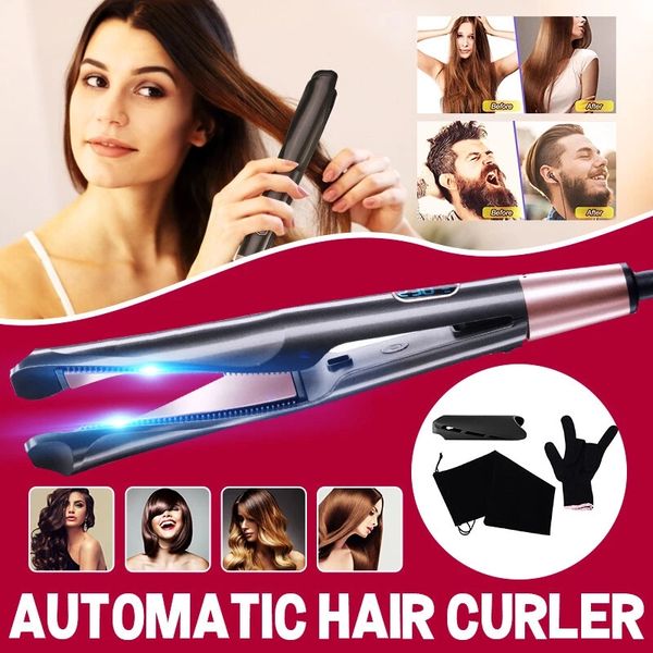 2 in 1 hair straightener curler styler negative ions curling iron hair curlers - us plug, Black
2 in 1 hair straightener curler styler negative ions curling iron hair curlers - us plug, Black