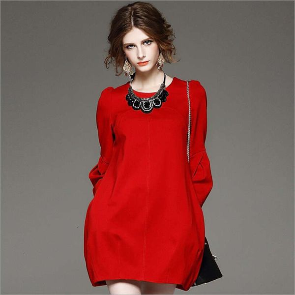 autumn casual dresses women's and winter long sleeve large dress red buttock skirt, Black;gray
autumn casual dresses women's and winter long sleeve large dress red buttock skirt, Black;gray
