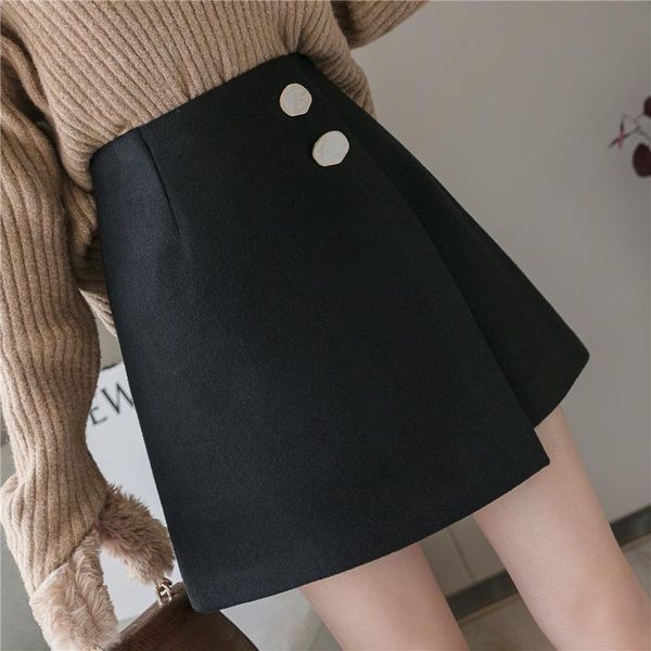 skirts fashion wool skirt women autumn winter thick warm a-line high waist mini women's woolen boots short, Black
skirts fashion wool skirt women autumn winter thick warm a-line high waist mini women's woolen boots short, Black
