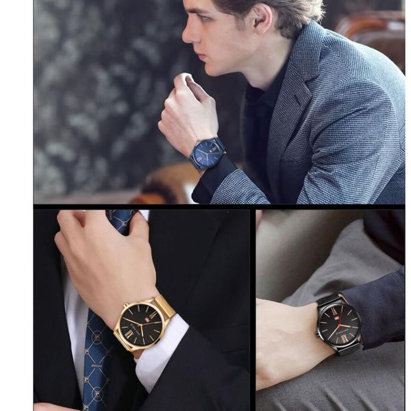 Men's Watches Fashion Quartz Watch Men Waterproof Business & Casual Wristwatches Simple Male Analog Clock Relogio Masculino, Brown
Men's Watches Fashion Quartz Watch Men Waterproof Business & Casual Wristwatches Simple Male Analog Clock Relogio Masculino, Brown