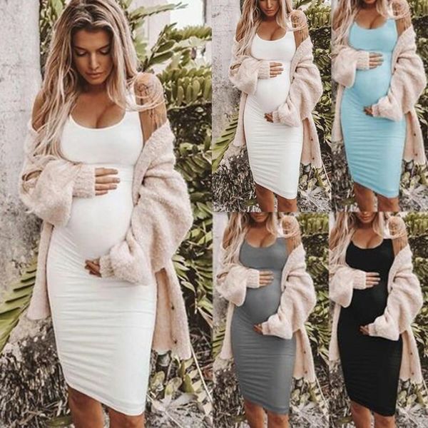 women dresses sleeveless maternity plus size o-neck bandage pregnancy dress solid vest straps casual, Black;gray
women dresses sleeveless maternity plus size o-neck bandage pregnancy dress solid vest straps casual, Black;gray