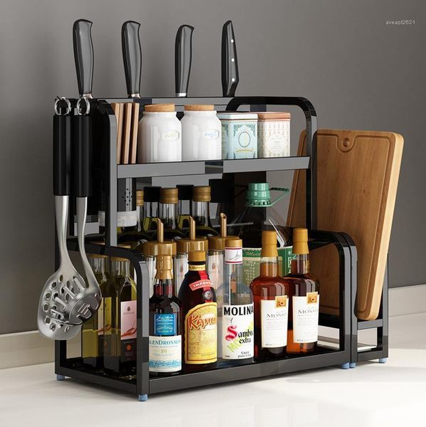 kitchen shelf black stainless steel knife rack household multi-functional supplies condiment storage bottles & jars
kitchen shelf black stainless steel knife rack household multi-functional supplies condiment storage bottles & jars