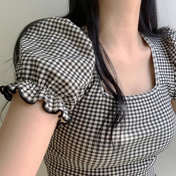 tee Chique square turtleneck plaid shirts women fit ladies t summer short tops tshirts, White
tee Chique square turtleneck plaid shirts women fit ladies t summer short tops tshirts, White