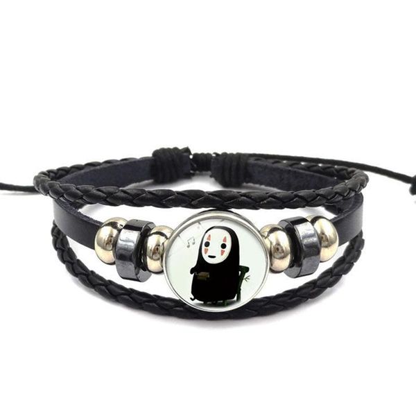 anime spirited away japanese cartoon ogino chihiro no face man miyazaki hayao night time stone leather woven bracelet bangle link, chain, Black
anime spirited away japanese cartoon ogino chihiro no face man miyazaki hayao night time stone leather woven bracelet bangle link, chain, Black