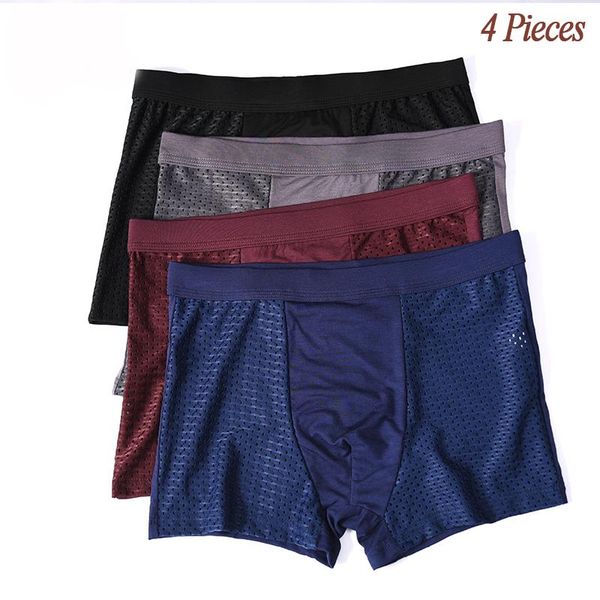 underpants 4pc/lot fiber men underwear male boxer solid panties shorts men's small hole breathable intimate man boxers, Black;white
underpants 4pc/lot fiber men underwear male boxer solid panties shorts men's small hole breathable intimate man boxers, Black;white