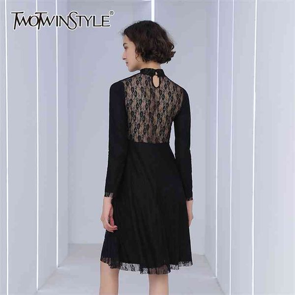 black patchwork lace spring dress female stand collar long sleeve high waist vintage dresses for women fashionable 210520, Black;gray
black patchwork lace spring dress female stand collar long sleeve high waist vintage dresses for women fashionable 210520, Black;gray