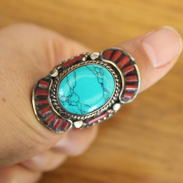 cluster rings rg345 ethnic tibetan big for man nepal hand jewelry vintage copper inlaid natural coral turquoises stone thumb, Golden;silver
cluster rings rg345 ethnic tibetan big for man nepal hand jewelry vintage copper inlaid natural coral turquoises stone thumb, Golden;silver