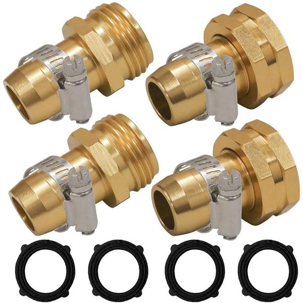 garden hose repair connector with clamps, fit for 3/4 inch or 5/8 fitting, 2 set watering equipments
garden hose repair connector with clamps, fit for 3/4 inch or 5/8 fitting, 2 set watering equipments