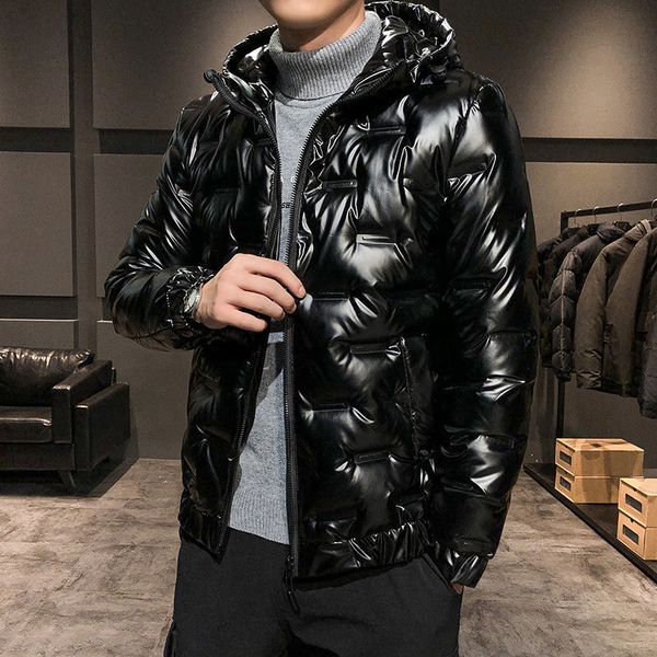 men's down jacket thicken trend and handsome man winter short 2021 new white duck shiny surface, Black
men's down jacket thicken trend and handsome man winter short 2021 new white duck shiny surface, Black