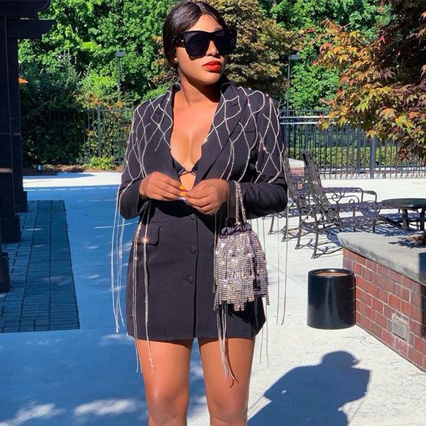 2021 black blazer dress women tassel fringe button elegant ladies office dress winter autumn female long sleeve mini party dress, Black;white
2021 black blazer dress women tassel fringe button elegant ladies office dress winter autumn female long sleeve mini party dress, Black;white