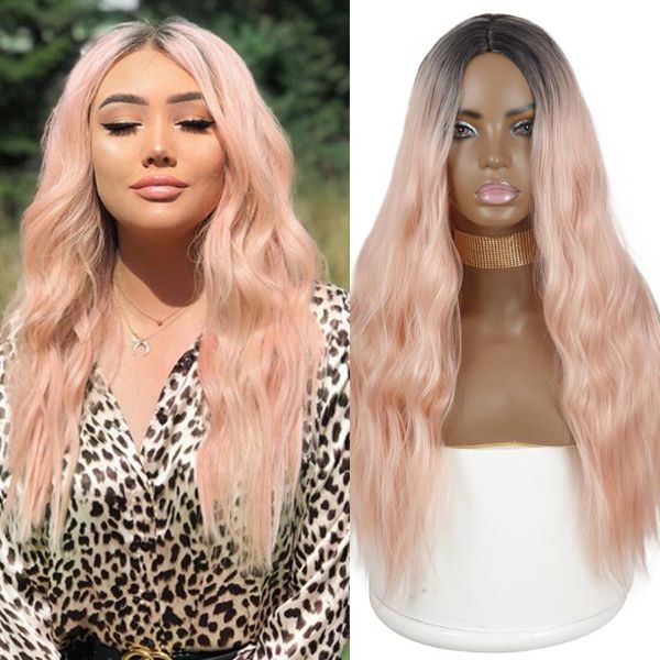 synthetic wigs azqueen middle part long wavy for women natural heat resistant fiber wig black pink girl cosplay hair
synthetic wigs azqueen middle part long wavy for women natural heat resistant fiber wig black pink girl cosplay hair