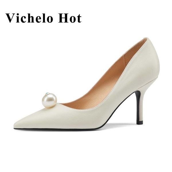 dress shoes vichelo high street fashion full grain leather pearl decorations pointed toe thin heel slip on elegant ladies pumps l59, Black
dress shoes vichelo high street fashion full grain leather pearl decorations pointed toe thin heel slip on elegant ladies pumps l59, Black