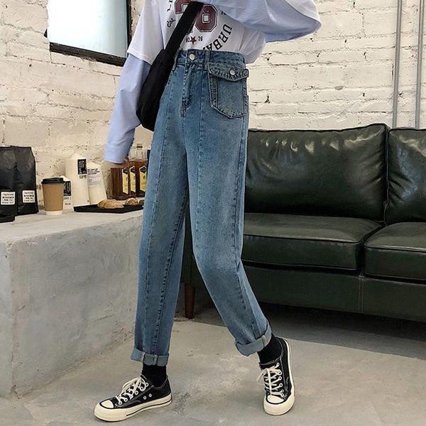 women's jeans guuzyuviz high waist jean femme casual loose vintage pocket denim women boyfried mom plus size wash woman, Blue
women's jeans guuzyuviz high waist jean femme casual loose vintage pocket denim women boyfried mom plus size wash woman, Blue
