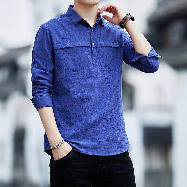 men's casual shirts long fashion classical solid slim fit male social jean blue shirt men autumn comfortable brand clothes, White;black
men's casual shirts long fashion classical solid slim fit male social jean blue shirt men autumn comfortable brand clothes, White;black