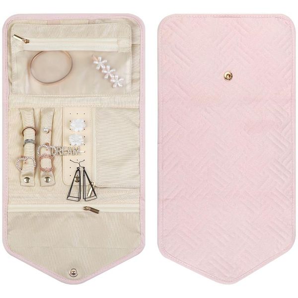jewelry pouches, bags daily jewelries foldable roll storage bag organizer travel accessory box, Pink;blue
jewelry pouches, bags daily jewelries foldable roll storage bag organizer travel accessory box, Pink;blue