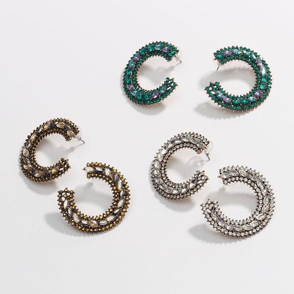 stud ztech green/white crystal earrings women round circle big rhinestone gifts wholesale luxury ins ear accessories, Golden;silver
stud ztech green/white crystal earrings women round circle big rhinestone gifts wholesale luxury ins ear accessories, Golden;silver