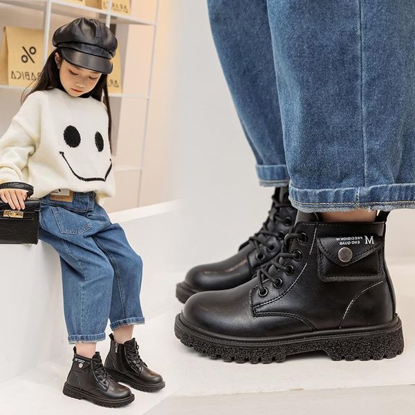 boots children short spring pocket solid black british platform kids for girls boy fashion winter boot, Black;grey
boots children short spring pocket solid black british platform kids for girls boy fashion winter boot, Black;grey