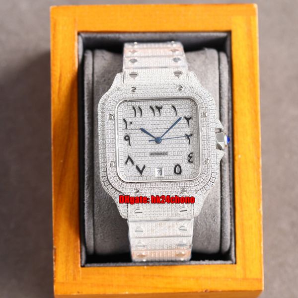 4 styles luxury watches 40mm ful iced out custom set diamonds eta2824 automatic mens watch pavé diamond arabic dial stainless steel bracelet, Slivery;brown
4 styles luxury watches 40mm ful iced out custom set diamonds eta2824 automatic mens watch pavé diamond arabic dial stainless steel bracelet, Slivery;brown