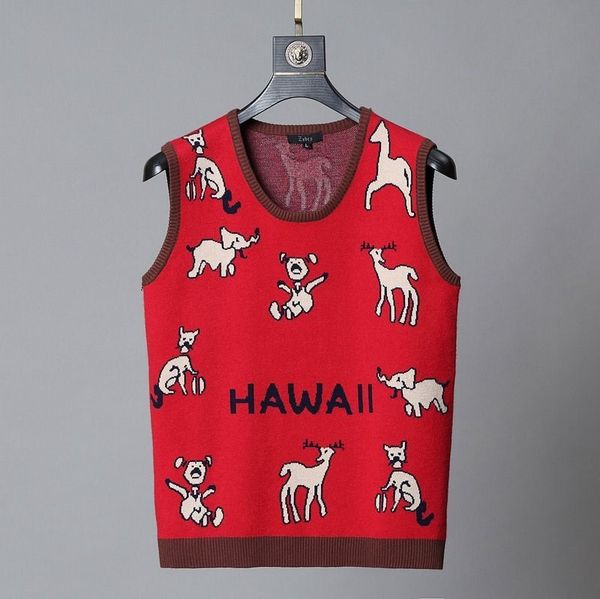sweaters fashion knit korean version of sleeveless sweater autumn 2021 cute animal jacquard pullover crew neck ted trendy men's, White;black
sweaters fashion knit korean version of sleeveless sweater autumn 2021 cute animal jacquard pullover crew neck ted trendy men's, White;black