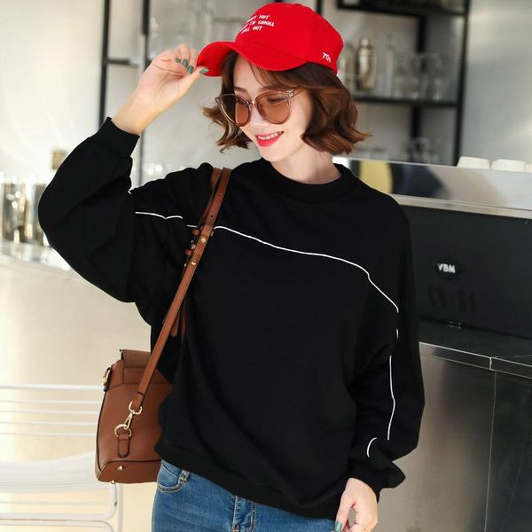 women's hoodies & sweatshirts nafmi 2021 spring women solid hoodie loose long sleeve tracksuit casual o-neck pullovers blue sweatshirt, Black
women's hoodies & sweatshirts nafmi 2021 spring women solid hoodie loose long sleeve tracksuit casual o-neck pullovers blue sweatshirt, Black