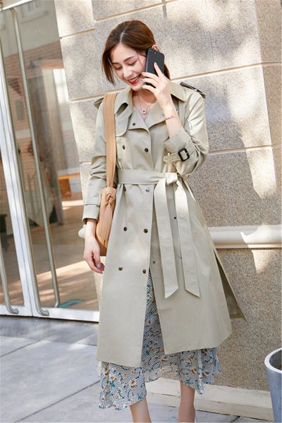women's trench coats long classic windbreaker waterproof british high-end english style autumn winter gabadian solid color size coat l7, Tan;black
women's trench coats long classic windbreaker waterproof british high-end english style autumn winter gabadian solid color size coat l7, Tan;black