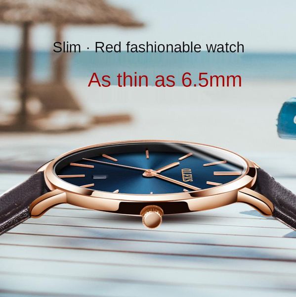 wristwatches european style men's watch quartz ultra-thin 6.5mm leather strap, Slivery;brown
wristwatches european style men's watch quartz ultra-thin 6.5mm leather strap, Slivery;brown