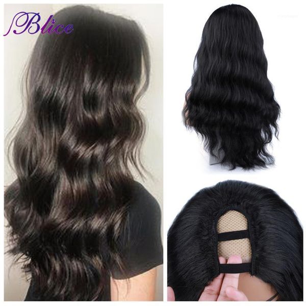 blice wavy wig hollywood waves synthetic hair glueless u part wigs with clips head bang style for women1, Black
blice wavy wig hollywood waves synthetic hair glueless u part wigs with clips head bang style for women1, Black