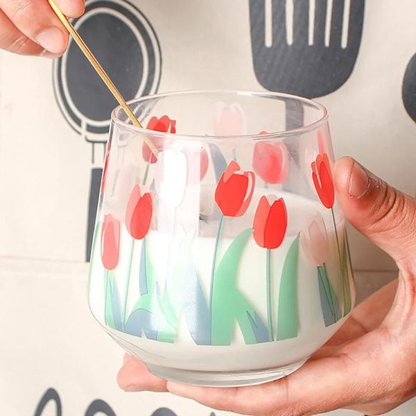 wine glasses 1pc tulip printed glass home milk cups household cup drinking drinkware
wine glasses 1pc tulip printed glass home milk cups household cup drinking drinkware