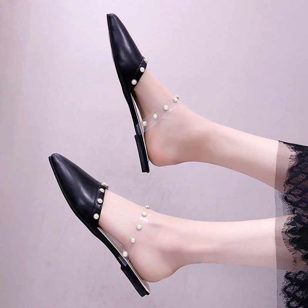 side out flat slipper shoes women's summer shoes pointed toe slippers woman plus size 35-43 zapatos mujer crystal, Black
side out flat slipper shoes women's summer shoes pointed toe slippers woman plus size 35-43 zapatos mujer crystal, Black