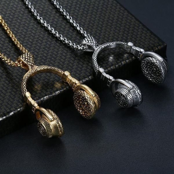 music headphone pendant necklace for men women stainless steel punk hip-hop jewelry cool stuff 2021 necklaces, Silver
music headphone pendant necklace for men women stainless steel punk hip-hop jewelry cool stuff 2021 necklaces, Silver