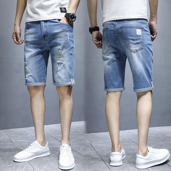 men's shorts 2021 summer street denim men wear out personalized pants thin 5-point casual, White;black
men's shorts 2021 summer street denim men wear out personalized pants thin 5-point casual, White;black
