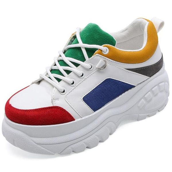 dress shoes 2021 spring and summer small white female color stitching thick tire bottom casual fashion breathable sports, Black
dress shoes 2021 spring and summer small white female color stitching thick tire bottom casual fashion breathable sports, Black
