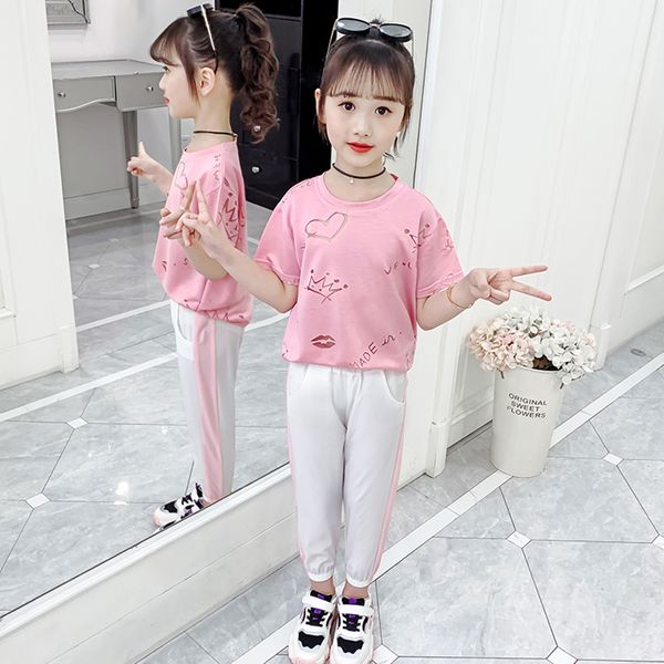 kids clothes girls patchwork girl clothes letter tshirt + pants teenage clothes for girls summer kid, White
kids clothes girls patchwork girl clothes letter tshirt + pants teenage clothes for girls summer kid, White