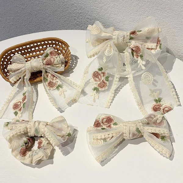 hair accessories bow lace embroidery clips pins baby girls grips party show styling tool barrettes headdress, Slivery;white
hair accessories bow lace embroidery clips pins baby girls grips party show styling tool barrettes headdress, Slivery;white
