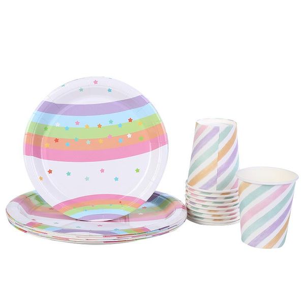 disposable dinnerware colorful themed cake plate wedding birthday party rainbow stripe paper cup fruit saucer
disposable dinnerware colorful themed cake plate wedding birthday party rainbow stripe paper cup fruit saucer