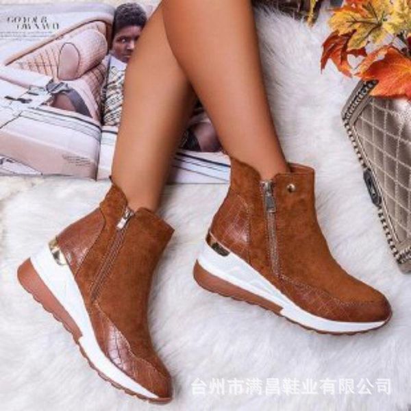 boots women sneakers fashion wedges ladies ankle women's casual vulcanized shoes non-slip zipper female footwear, Black
boots women sneakers fashion wedges ladies ankle women's casual vulcanized shoes non-slip zipper female footwear, Black