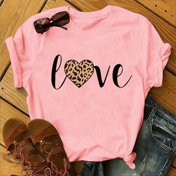 leopard love print women t shirt short sleeve o neck loose tshirt ladies fashion tee clothes camisetas mujer women's t-shirt, White
leopard love print women t shirt short sleeve o neck loose tshirt ladies fashion tee clothes camisetas mujer women's t-shirt, White