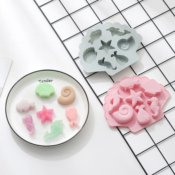craft tools 6 cavities mini seashell silicone soap mold handmade chocolate cute cake decorating diy candy mould
craft tools 6 cavities mini seashell silicone soap mold handmade chocolate cute cake decorating diy candy mould