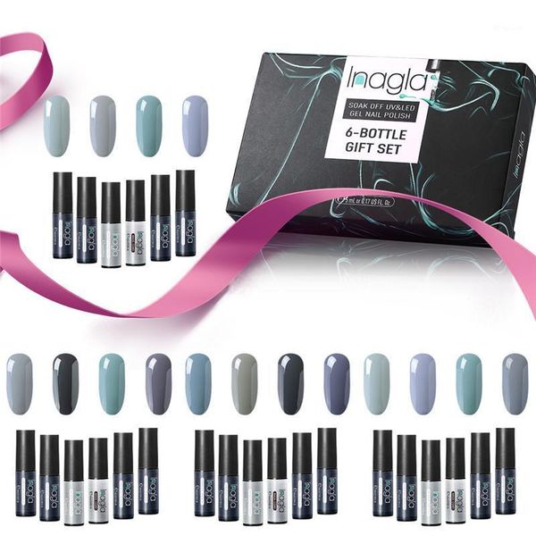 inagla 6pieces/set nail art gel 5ml uvled polish set kit varnish tools for manicure kit1, Red;pink
inagla 6pieces/set nail art gel 5ml uvled polish set kit varnish tools for manicure kit1, Red;pink