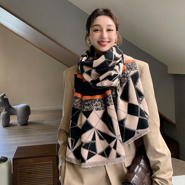 scarves 2021 cashmere scarf double-sided women warm winter thick geometry shawl wrap pashmina bufanda hijab, Blue;gray
scarves 2021 cashmere scarf double-sided women warm winter thick geometry shawl wrap pashmina bufanda hijab, Blue;gray