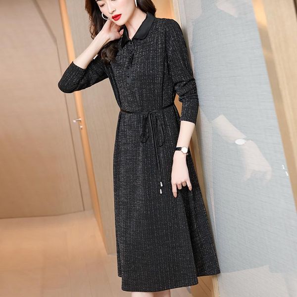 casual dresses coigarsam dress women autumn 2021 office lady french korea style long sleeve solid single breasted belt, Black;gray
casual dresses coigarsam dress women autumn 2021 office lady french korea style long sleeve solid single breasted belt, Black;gray