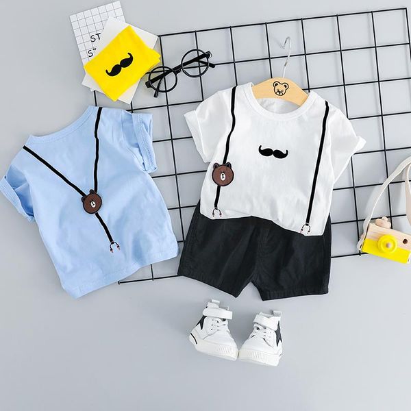 summer baby girls boys clothing sets toddler infant clothes beard cartoon bear kids children t shirt shorts, White
summer baby girls boys clothing sets toddler infant clothes beard cartoon bear kids children t shirt shorts, White