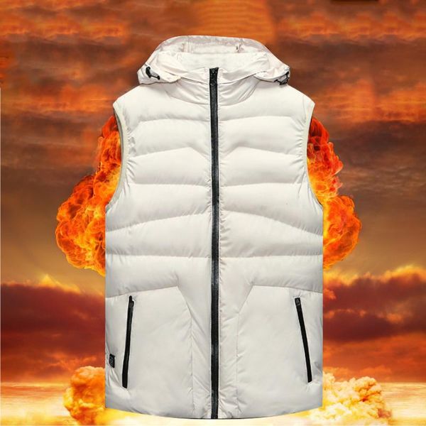 men's jackets hooded heated cotton vests usb safe intelligent constant temperature warm waistcoat graphene electric heating men vest, Black;brown
men's jackets hooded heated cotton vests usb safe intelligent constant temperature warm waistcoat graphene electric heating men vest, Black;brown