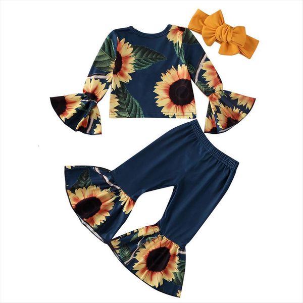 cute toddler baby girl clothes sets sunflower long flares sleeve pants headband outfits set 3pcs, White
cute toddler baby girl clothes sets sunflower long flares sleeve pants headband outfits set 3pcs, White
