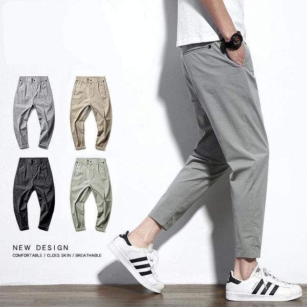 men's pants casual spring and summer thin capris loose korean fashion versatile, Black
men's pants casual spring and summer thin capris loose korean fashion versatile, Black